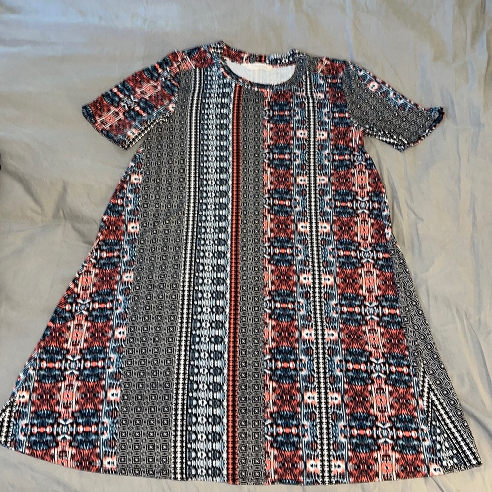 BCBGeneration short (just above the knee) multi-color dress, size medium